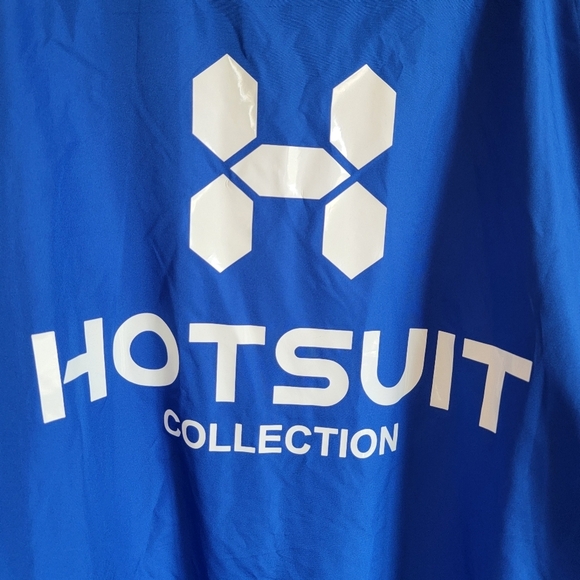 Hotsuit Collection Mens Sauna Pullover Jacket Blue Hooded Workout Size 3XL - Picture 8 of 12